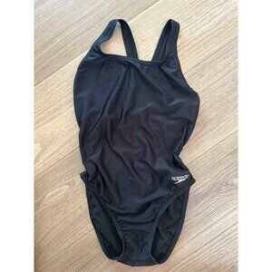 Speedo Pro LT Womens Black One-Piece Swimsuit Size 8/34